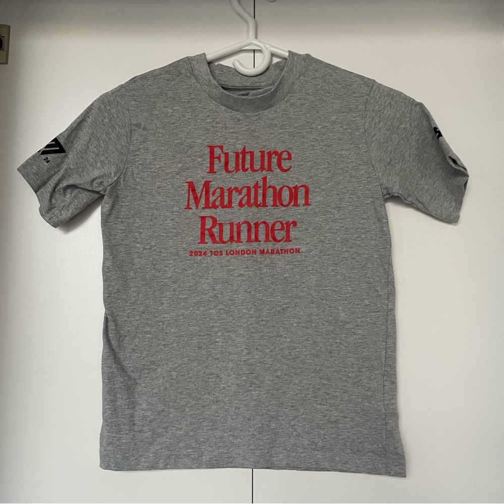 London Marathon Gray Kid Future Marathon Runner T-Shirt M
